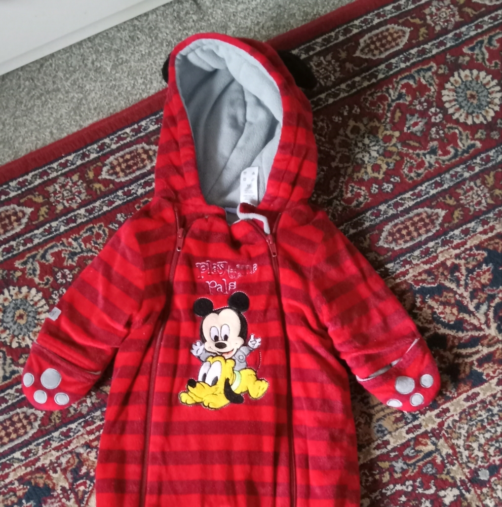 Red Striped Disney Onesie